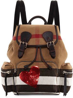 burberry sequin heart backpack|burberry camera handbags.